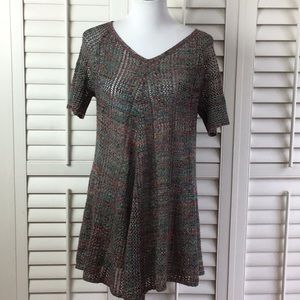 212 Woven Tunic Top Size L